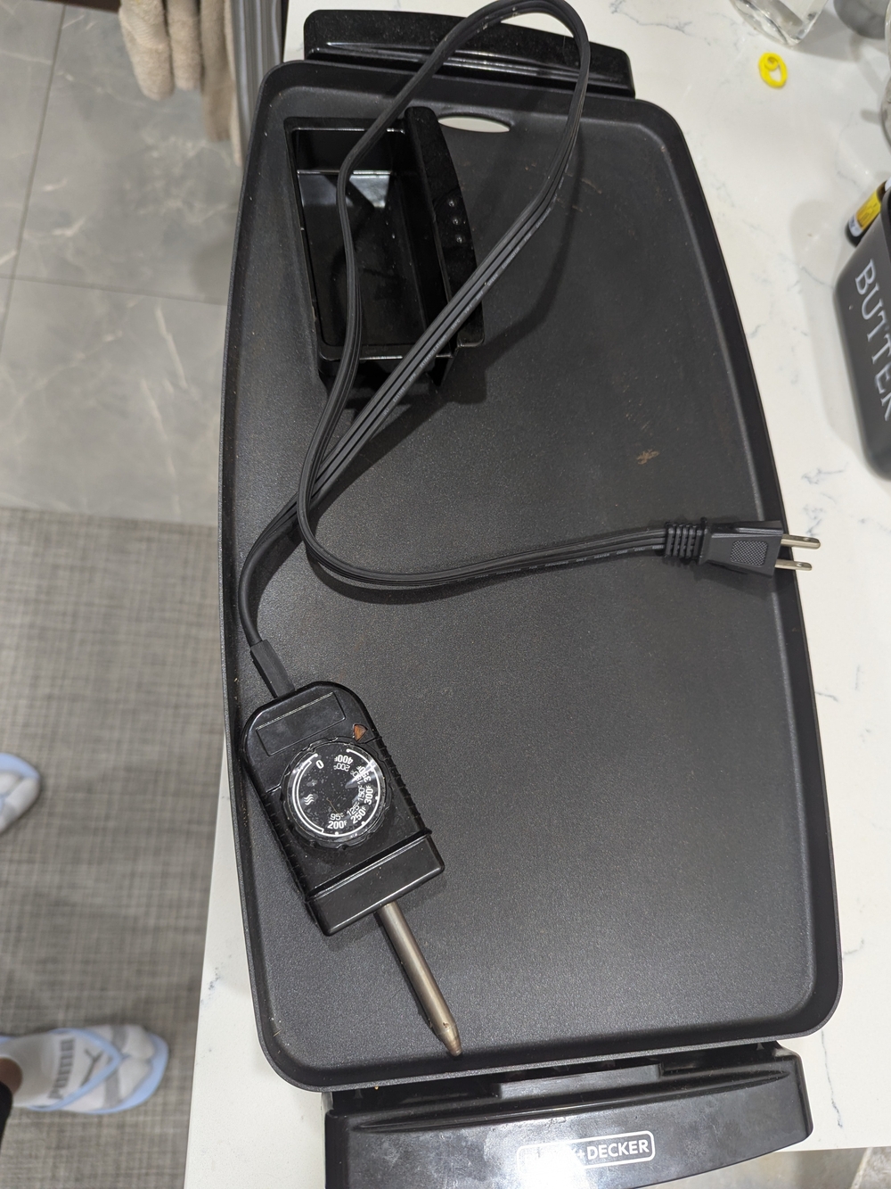 Black & Decker Black Electric Griddle with Temperature Control